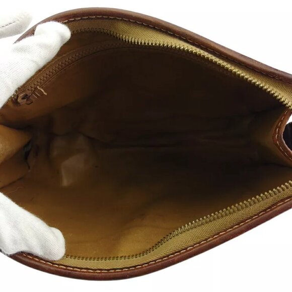 CELINE clutch bag macadam beige PVC ?~ leather Authentic T17582 - Picture 6 of 9